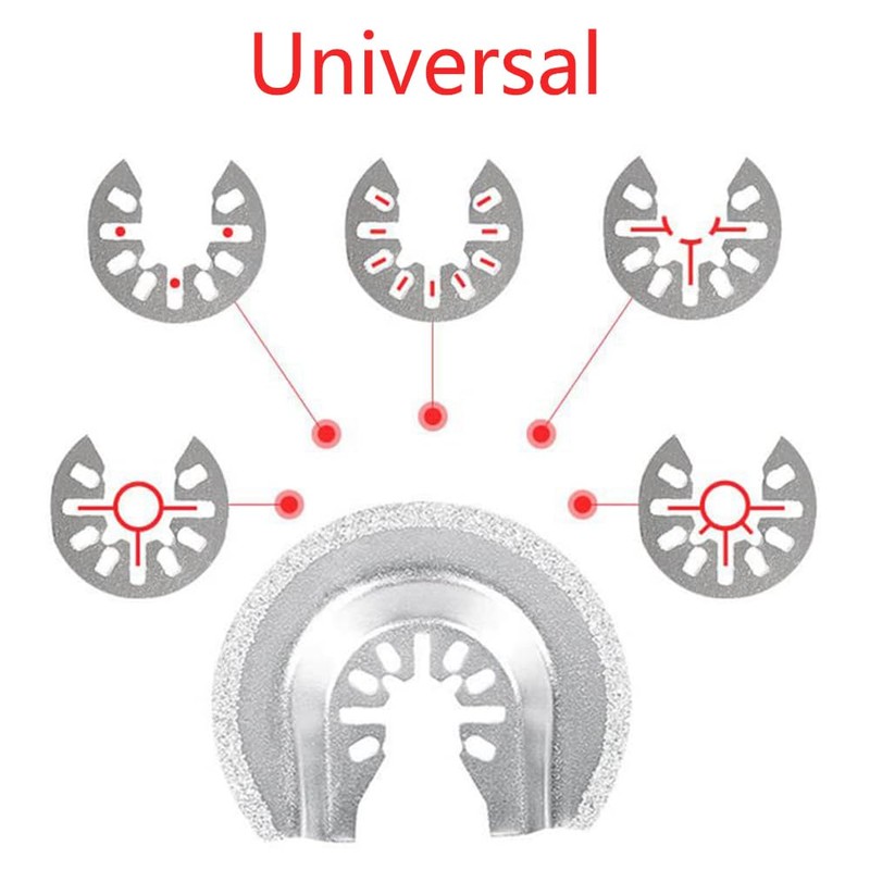 4 x Oscillating Joint Removal Blade, Semicircular Diamond Multi Tool