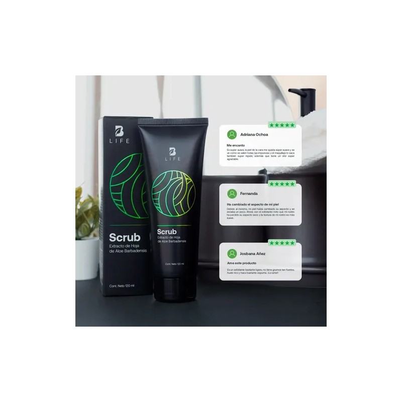 Exfoliante Facial120ml Ingredientes Nat. Facial Scrub B Life