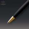 PARKER Sonnet Ballpoint Pen, Matte Black Lacquer with Gold Trim,