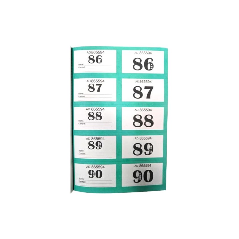 YLAB - Raffle Tickets - Jumbo Extra Large - 1-400