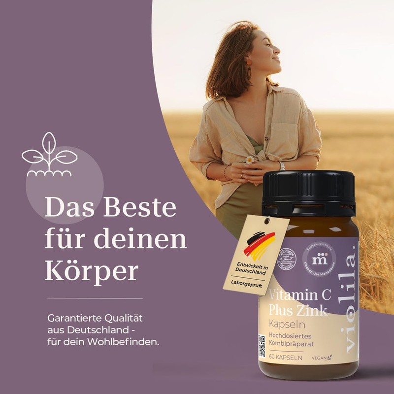violila Vitamin C Plus Zinc Capsules 500 mg Vitamin C