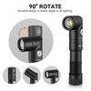SMINGXI T5 1400 Lumens Rechargeable LED Flashlight, 90 Degree Adjustable