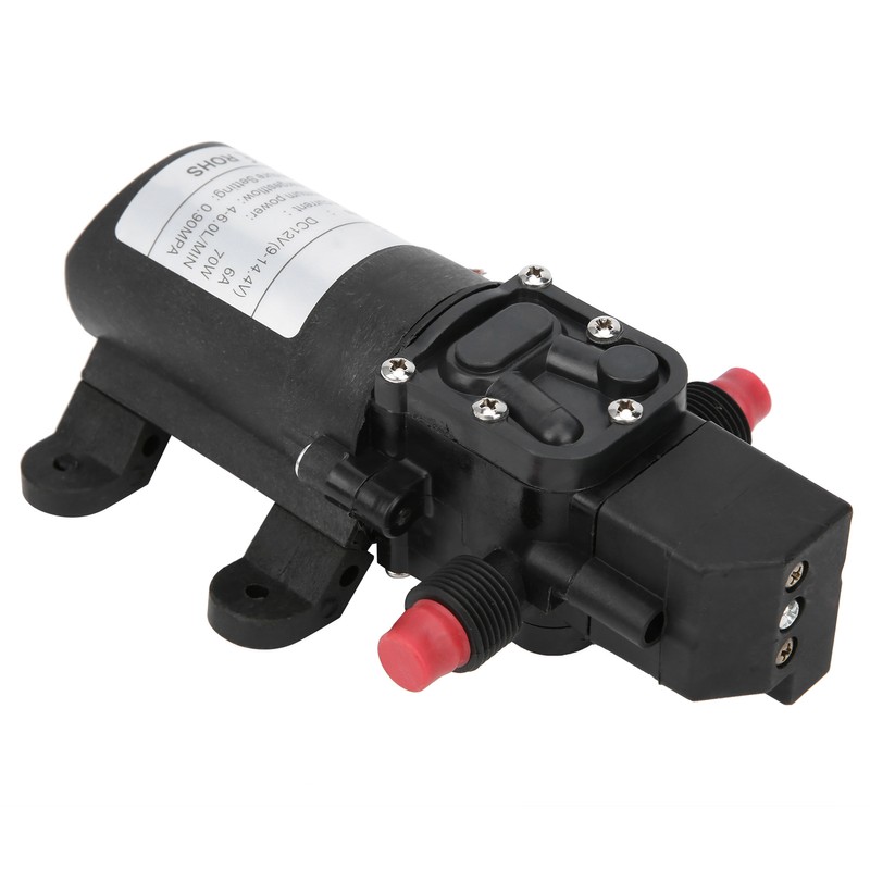 Diaphragm Water Pump Mini 2‑Way Thread Right Outlet 6.0L/MIN 0.9MPA