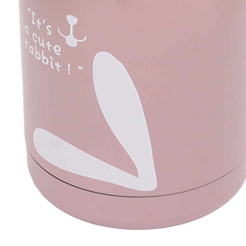 Children's Insulation Cup 12oz Double Wall Portable Rabbit Pattern Insulated