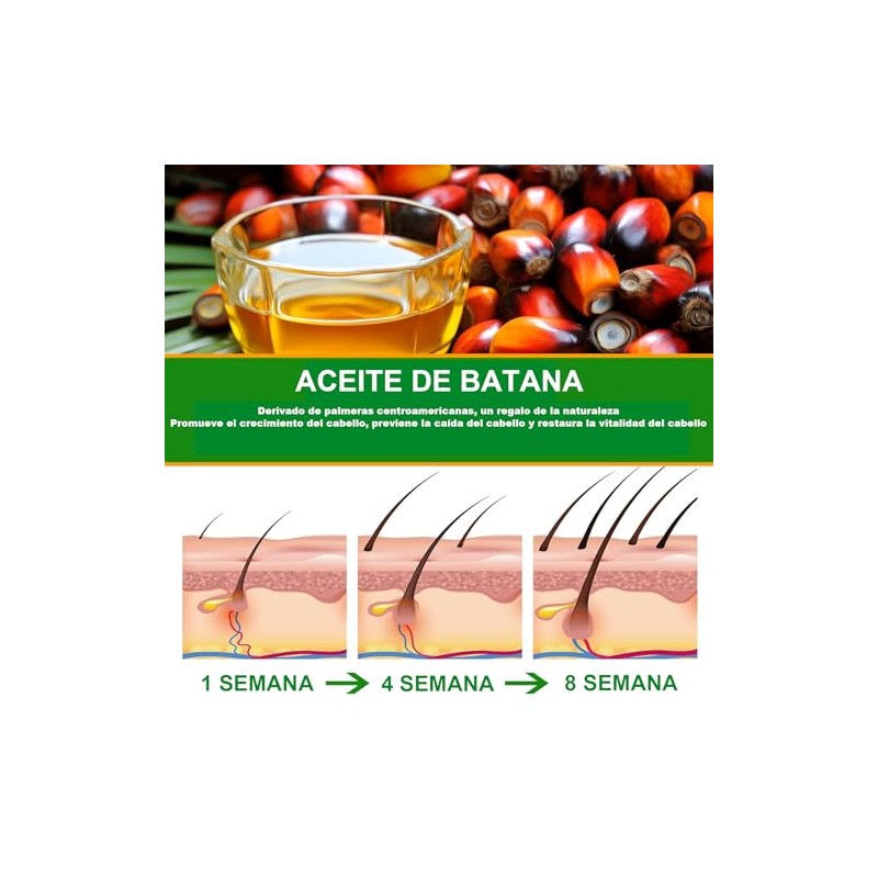 2 PCS Aceite de Batana, 120ML aceite de Batana para