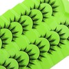 7 Pair Cartoon Eyelashes Japanese Anime Cosplay Eyelashes Spiky Wet