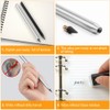 AUAUY 2 PCS Metal Inkless Pencil, Reusable Everlasting Infinity Pencil,