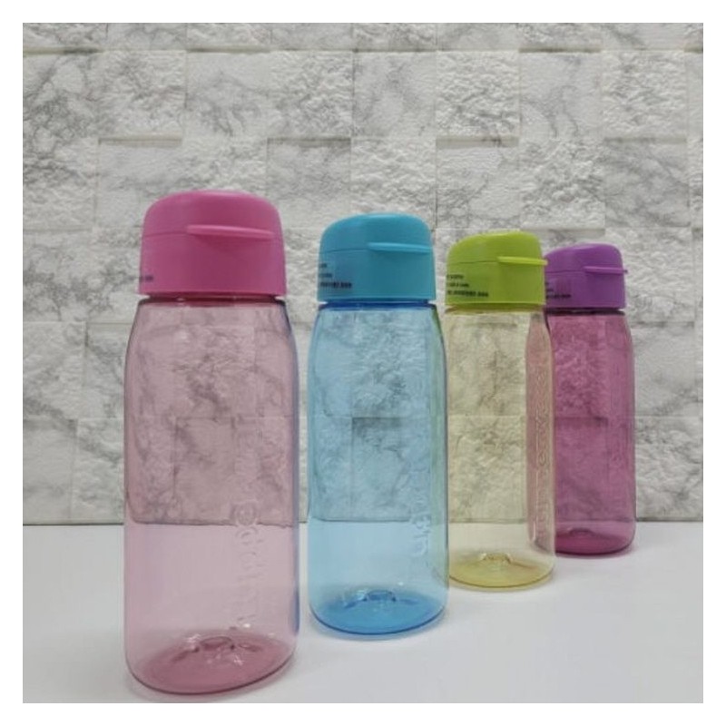 Tupperware 타파웨어 크리스탈 에코 보틀 트라이탄 물병 550ml 연두 연보라