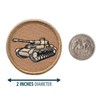 Panzer Tank Patrol Patch - 2" Diameter Round Embroidered Patch