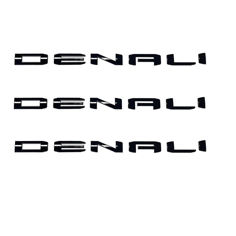 Generic 3 Pcs Denali Emblem Badge for 2019-2024 Sierra and