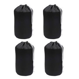 Augbunny Durable Drawstring Water Resistant Dust Flap Stuff Sack Bag 4-Pack