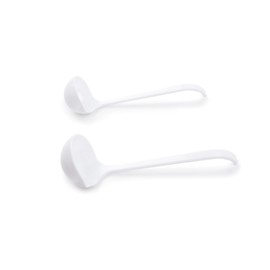 Fox Run Mini Ladle Set, Plastic, 2-Piece, Regular White