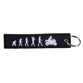 March of Progress Evolution Evolve Danger Race Sport Racing Motorcycle Motorbike Biking Biker Bike Ride Riding Rider Car Dirtbike Motor Vehicle Motorcycling Club Keychain Key Tag Chain Fob Ring,