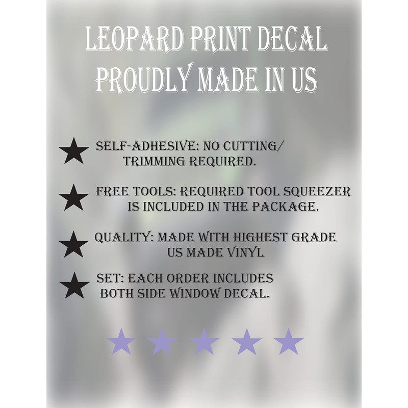 Compatible with 2021-2024 Ford Bronco Sport | Precut Leopard Cheetah