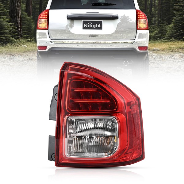 Nilight Taillight Assembly Compatible with 2011 2012 2013 Jeep Compass