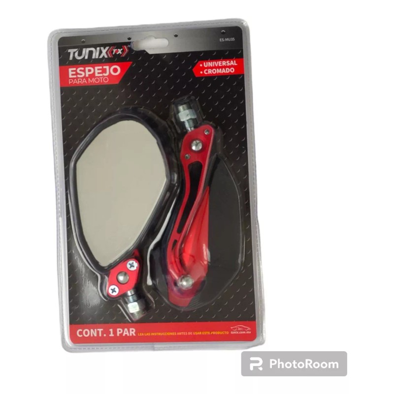 Tunix Espejo Para Moto Universal Cromado Tunix