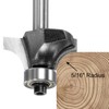 sourcing map Roundover Router Bit 1/4 Shank 5/16" Radius Carbide