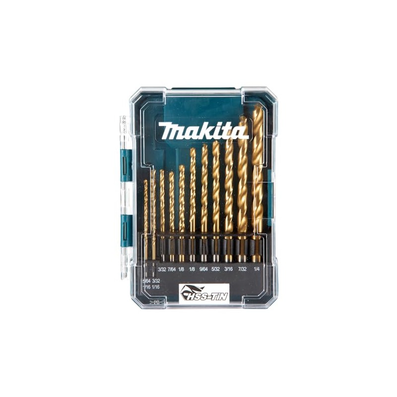 Makita D-72908 13 Pieces HSS Drill Bit Set 1/16" -
