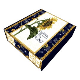 Riley Blake Life Is The Flower - 54" X 73" Honey Bees Flowers Please Boxed Quilt Kit