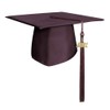 Endea Graduation Matte Cap & Tassel (Maroon, 2021)
