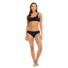 Body Glove - Traje de baño estándar para Mujer, con Detalle de Lazo Frontal, Babero Ibiza Negro, L