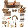 ZYPHOLIE Wooden Hamster Playground (Wood, Large)