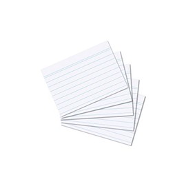 Herlitz Index Cards DIN A8 liniert, Pack of 1000, lined, White