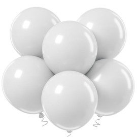 Adoinby 18 Inch Balloons - 35Pcs Large Thick White Latex Balloons for Birthday, Baby Shower, Wedding, Graduation, Themed Party Decorations