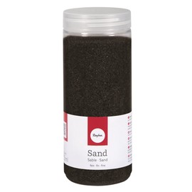 RAYHER HOBBY Rayher 39339576 Sand, Fine, 0.1-0.5 mm, Tin 475 ml, Black
