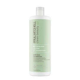 Paul Mitchell Clean Beauty Anti-Frizz Conditioner, Fórmula Ultra Rica, Mejora la Elasticidad, Para Cabello Texturizado y con Frizz, 1 L