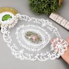CENPEK 2PCS Retro Lace Placemats Crochet Doilies Table Placemats Handmade