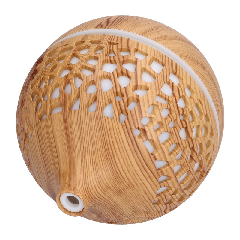 180ml Wood Grain Air Humidifier USB Charging Colorful Lights Air