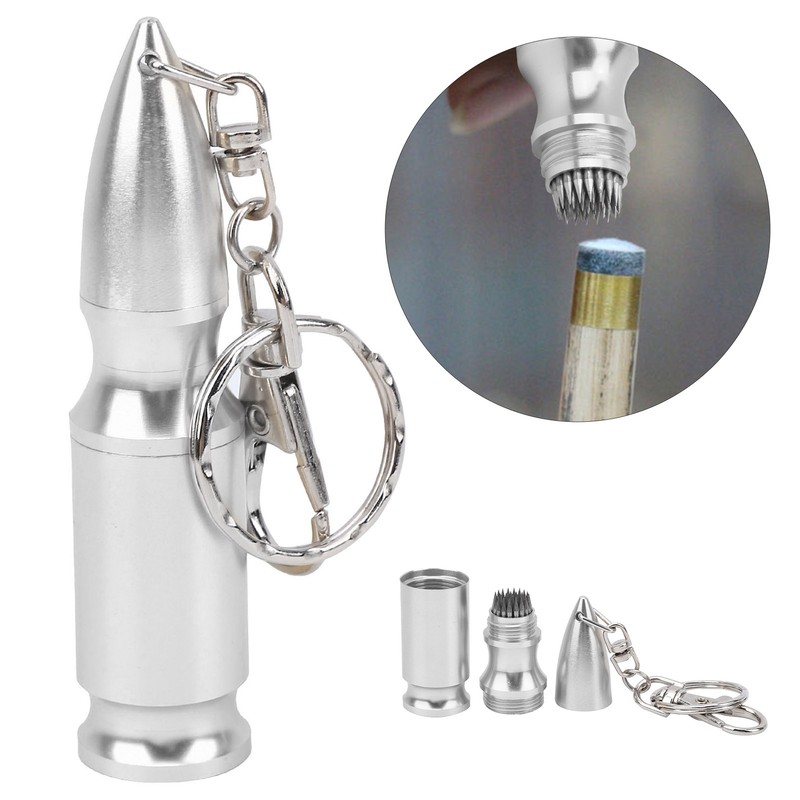 Metal Billiards Cue Tip Repair Tool Snooker Pool Shaper Burnisher