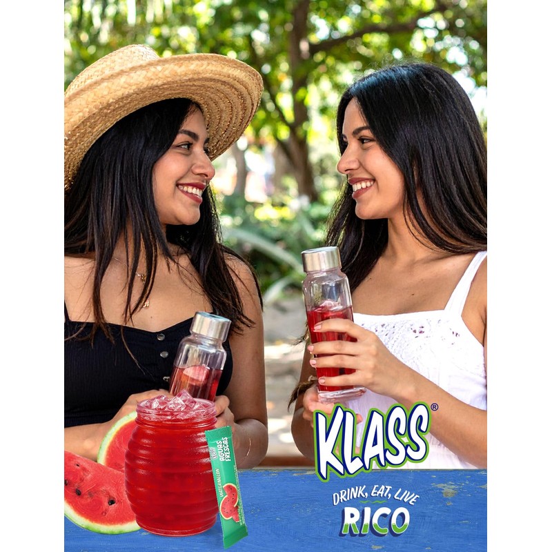 Klass Aguas Frescas | Drink Mix Variety Pack |Watermelon Flavored