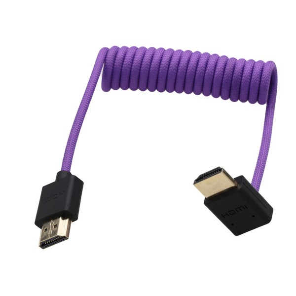 HangTon HDMI Cable 8K60 4K Down Angled for Camera Monitor