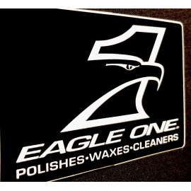 EAGLE ONE “POLISHES WAXES CLEANERS” STICKER 3 1/2“ X 2 1/2“ (BRAND NEW MINT)