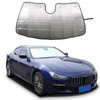 Heutamo Windshield Sun Shade Compatible with Maserati Ghibli 2017-2023, Front