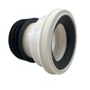 Straight WC Toilet Pan Connector 4'' (100mm/110mm) - Essential Toilet