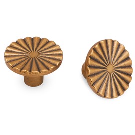 POVEFONK 10 Pack Antique Brass Kitchen Cabinet Knobs Vintage Drawer Knobs Aged Bronze Kitchen Cabinet Hardware Zinc Alloy Kitchen Handles Drawer Knobs Dresser Handles