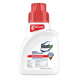 Roundup Weed & Grass Killer₄ Concentrate, Use In and Around Flower Beds, Walkways and other areas of your yard, 16 fl. oz.