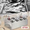 tonchean Commercial Utensil Holder for Kitchen Counter, Silverware Organizer 8
