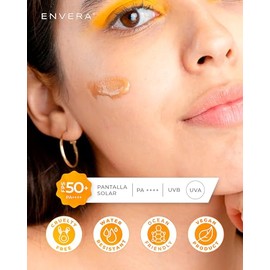 ENVERA - Protector Solar Con Color Oil Control Light SPF 50+ | Bloqueador Solar Facial Con Color Piel Grasa | Protector Solar Facial Oil...