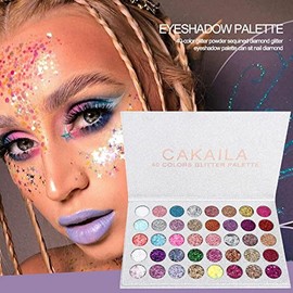 Littryee 2 Kit de Sombras de Ojos  Paleta de Maquillaje Todo en uno de 40 Colores para niñas y Mujeres  Paleta de Sombras de Ojos Blanco Plata...     