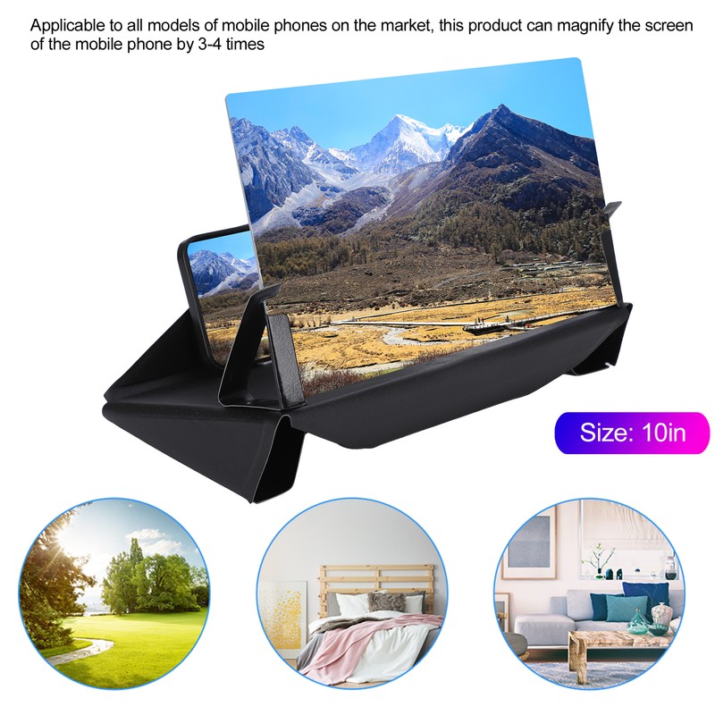 10 Inch Phone Screen Amplifier 3D Desktop Eyes Protection Mobile