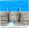 Gatuida 8Pcs Pool Brush V Clips Replacement Attachment Clips for
