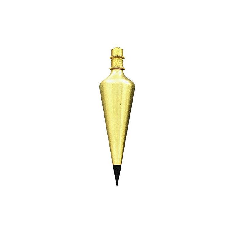 General Tools 800 16 Brass Plumb Bob, 16 Ounce