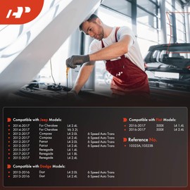 A-Premium 6F24/948TE Transmission Dipstick Compatible with Jeep, Dodge & Fiat Models - Cherokee, Compass, Patriot, Renegade, Dart, 500X, Replaces 10323A,10323B (Silver)