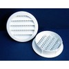 Maurice Franklin Louver-2" Round White Polypropylene Plastic Louver with Insect