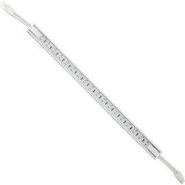 120 Line-Voltage LED Lighting - Cool (6,000k) - Dimmable - Under Cabinet and Furniture - 120v/110v - No Transformer Needed - (Cool White Light Ultra Thin 12" Strip White Plastic Cover)