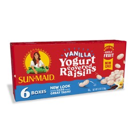 Sun-Maid Vanilla Yogurt Covered Raisins, 1 oz boxes (2-Pack of 6 boxes)